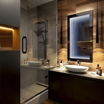 Зеркало Галактика 600х800 LED подсветка, выключатель-датчик на движение REDO